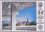 British Architects in Europe 34p Stamp (1987) European Investment Bank, Luxembourg
