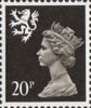 Regional Definitive - Scotland 20p Stamp (1989) Brownish Black