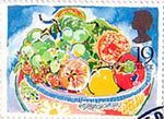 Greetings Booklet Stamps 19p Stamp (1989) Fruit