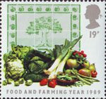 Food and Farming 19p Stamp (1989) Fruit and Vegetables