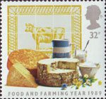 Food and Farming 32p Stamp (1989) Dairy Produce