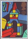 Europa. Games and Toys 27p Stamp (1989) Building Blocks