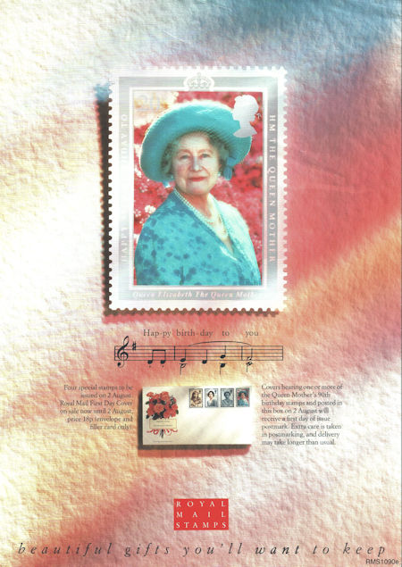 90th Birthday of Queen Elizabeth the Queen Mother
