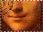 Greetings Booklet Stamps. 'Smiles' 20p Stamp (1990) Mona Lisa
