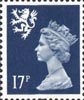 Regional Definitive - Scotland 17p Stamp (1990) Deep Blue