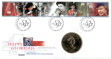 1992 Medal and Coin Covers from Collect GB Stamps