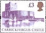 High Value Definitives £3 Stamp (1992) Carrickfergus Castle