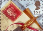 Greetings - Memories 1st Stamp (1992) 1854 1d. Red Stamp and Pen