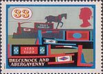 Inland Waterways 33p Stamp (1993) Valley Princess and other Horse-drawn barges, Brecknock and Abergavenny Canal