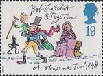 Christmas 1993 19p Stamp (1993) Bob Cratchit and Tiny Tim