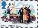 The Four Seasons. Summertime Events 30p Stamp (1994) Cowes Week