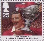 Rugby League Centenary 25p Stamp (1995) Gus Risman