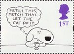 Greetings - Cartoons 1st Stamp (1996) 'FETCH THIS, FETCH THAT' (Charles Barsotti)