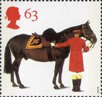 All The Queens Horses 63p Stamp (1997) Duke of Edinburgh's Horse and Groom
