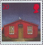 Post Offices 20p Stamp (1997) Haroldswick, Shetland