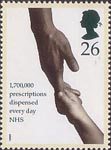 Health 26p Stamp (1998) Adult and Child holding Hands