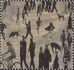 Millennium Projects (5th Series). 'Art and Craft' 65p Stamp (2000) People of Salford (Lowry Centre, Salford)
