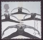 Millennium Projects (10th Series). 'Body and Bone' 2nd Stamp (2000) Acrobatic Performers (Milennium Dome)