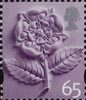 Regional Definitive 65p Stamp (2001) Tudor Rose