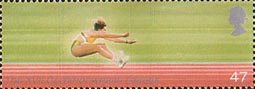 The Friendly Games 47p Stamp (2002) Long Jumping