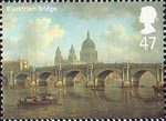Bridges of London 47p Stamp (2002) 'Blackfriars Bridge, c1800' (William Marlow)