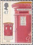 Pillar to Post 47p Stamp (2002) Double Aperture Box, 1939