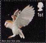 Birds of Prey 1st Stamp (2003) Barn Owl landing