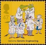 The Secret of Life 47p Stamp (2003) Genetic Engineering