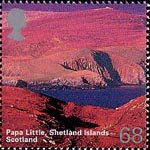 Scotland. A British Journey  68p Stamp (2003) Pap Little, Shetland Islands