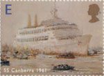Ocean Liners E Stamp (2004) 'SS Canberra 1961' (David Cobb)