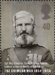 The Crimean War 40p Stamp (2004) Sgt. Maj. Edwards, Scots Fusilier Guards, Gallant Action, Battle of Inkerman