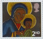 Christmas 2005 2nd Stamp (2005) Black Madonna and Child from Haiti