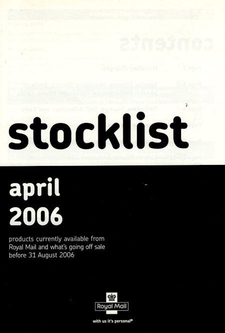 2006 Stock Lists from Collect GB Stamps