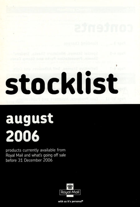 2006 Stock Lists from Collect GB Stamps