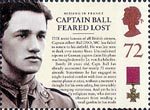 The Victoria Cross 72p Stamp (2006) Captain Feared Lost - Captain Albert ball DSO, MC