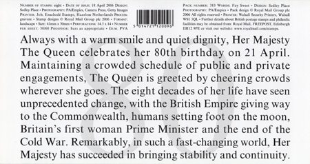 Her Majesty The Queen's 80th Birthday 2006