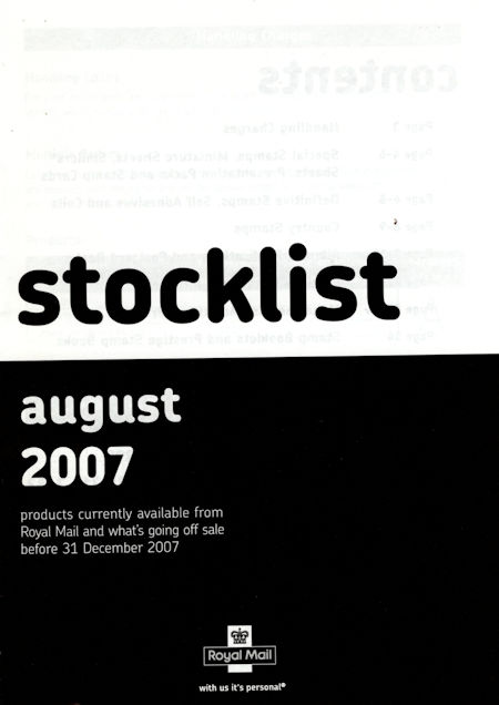 2007 Stock Lists from Collect GB Stamps