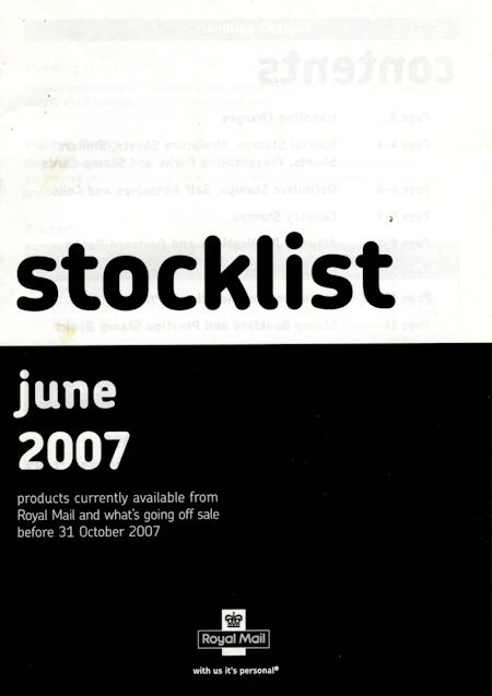 2007 Stock Lists from Collect GB Stamps