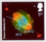 The Sky At Night 1st Stamp (2007) Saturn Nebula C55