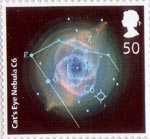 The Sky At Night 50p Stamp (2007) Cat's Eye Nebula C6