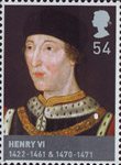 The Houses of Lancaster and York 54p Stamp (2008) Henry VI (1422-61 & 1470-71) 