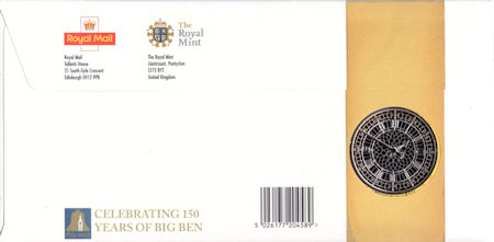 Reverse for 150th Anniversary of Big Ben