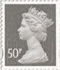 Definitives 50p Stamp (2009) 50p Light Grey