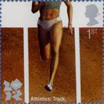 Olympic and Paralympic Games 2012 1st Stamp (2009) Athletics - Track
