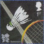 Olympic and Paralympic Games 2012 1st Stamp (2009) Badminton