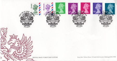 2010 Definitive First Day Cover from Collect GB Stamps