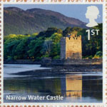 UK A-Z Part 2 1st Stamp (2012) Narrow Water Castle
