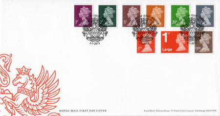 2013 Definitive First Day Cover from Collect GB Stamps