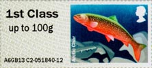 Post & Go: Lakes - Freshwater Life 2 1st Stamp (2013) Arctic Char