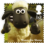 Classic Children's TV 1st Stamp (2014) Shaun The Sheep